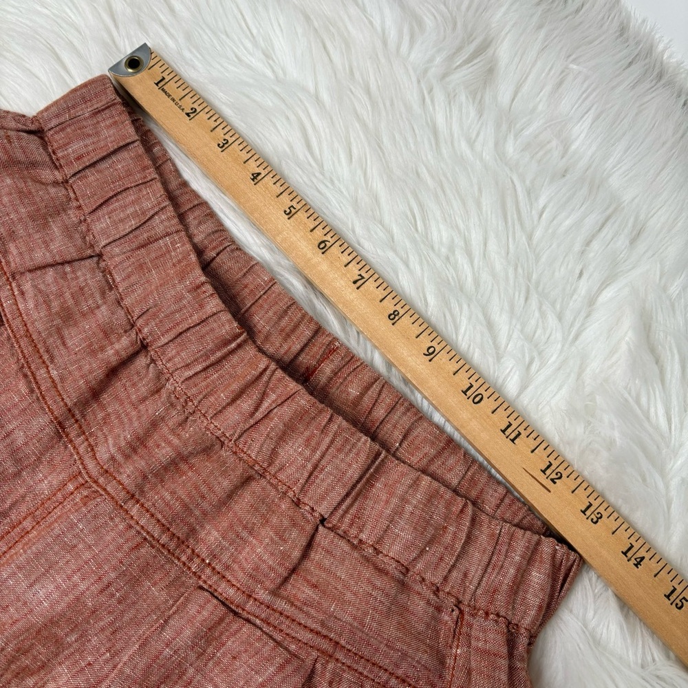 Anthropologie Hei Hei Linen pants burnt orange size XS - Picture 8 of 16